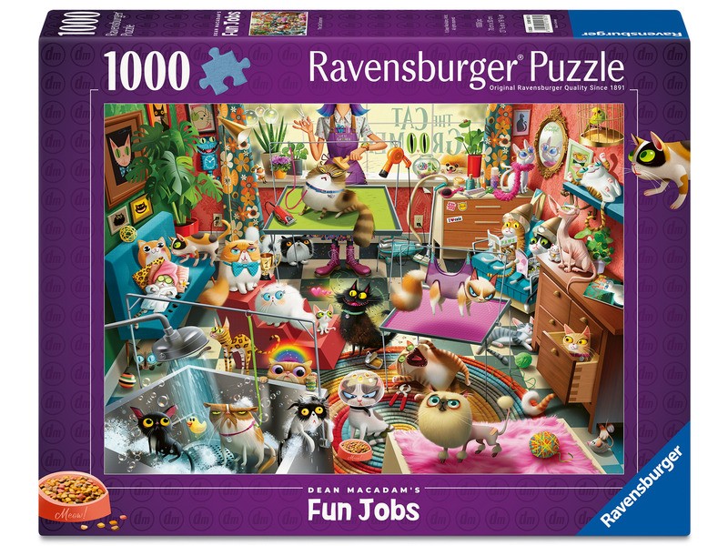 Macskaápoló puzzle - 1000 db