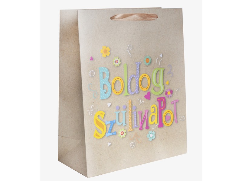 Szülinapos papírtasak 31x42 cm