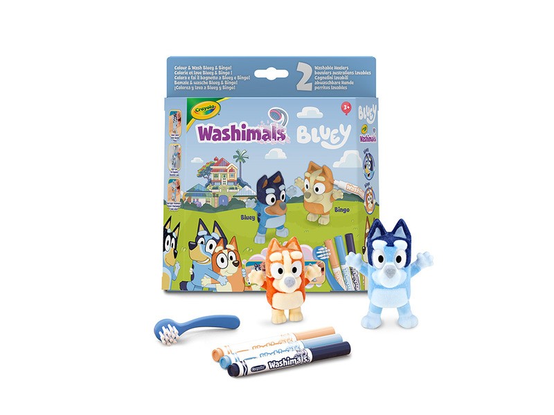 Crayola Washimals Bluey - 2 db mosható figura