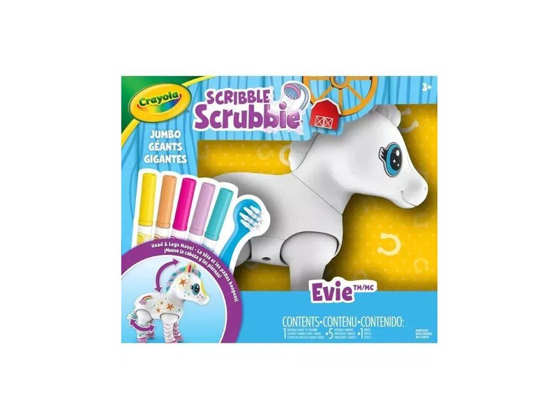 Crayola Washimals Elvie óriás póni - fürdethető plüss