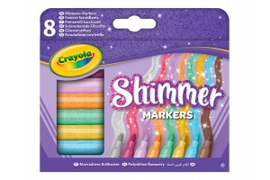 Crayola csillám filctollkészlet (8 db)