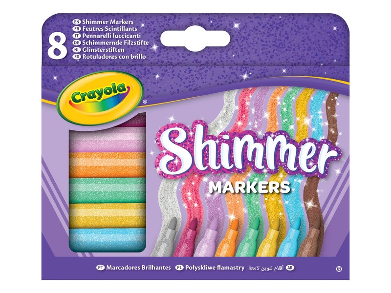 Crayola csillám filctollkészlet (8 db)