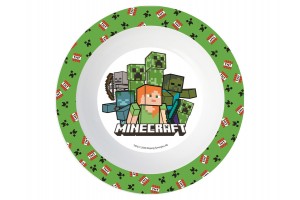 Minecraft mikrózható műanyag mélytányér