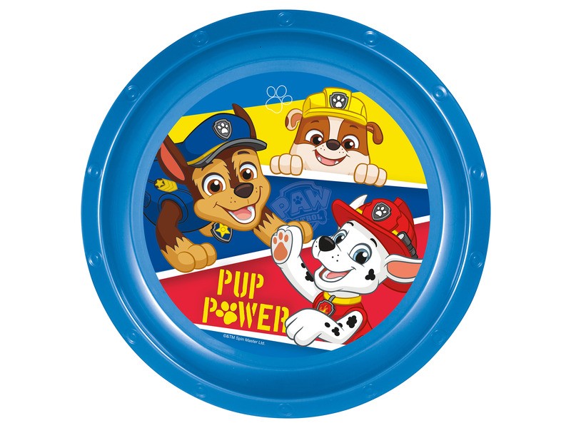 Műanyag Mancs Őrjárat lapostányér – comic dizájn