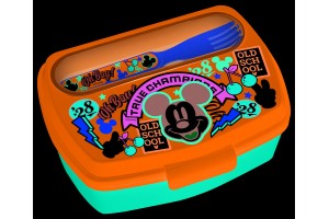 Mickey műanyag szendvicstartó kanál és villa