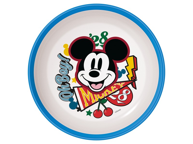 Mickey műanyag mélytányér – gyerek tányér