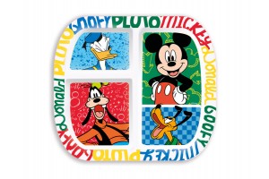 Mickey osztott tányér (műanyag)
