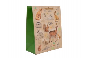 Papírtasak erdei állatok 26x32 cm