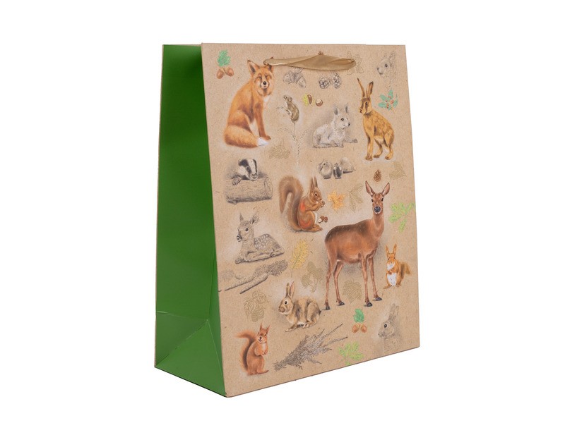 Papírtasak erdei állatok 26x32 cm