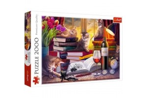 Trefl: Esti macskás csendélet – 2000 db puzzle