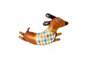 Tacskó formájú fólia lufi 110 cm