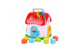 Formaegyeztetős házikó kulccsal - fejlesztő játék