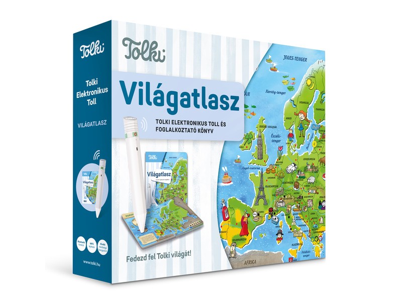 Tolki Világatlasz - ÚJ kiadás (könyv+toll)
