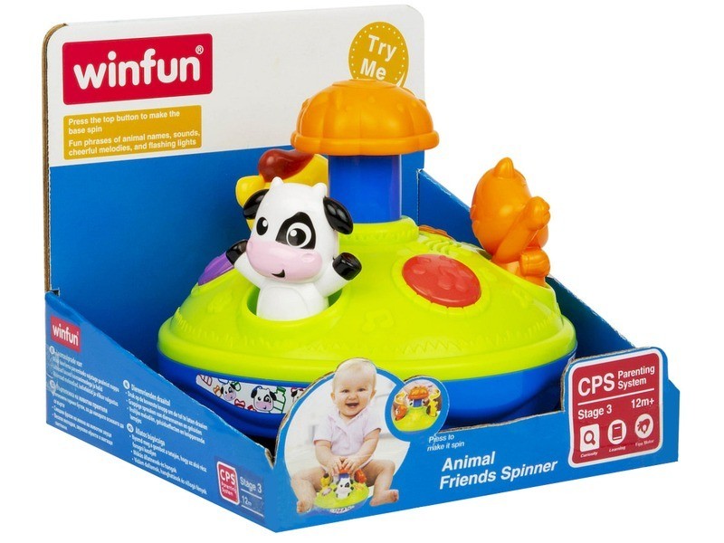 Erdei barátok pörgettyű – boci, kutya, cica