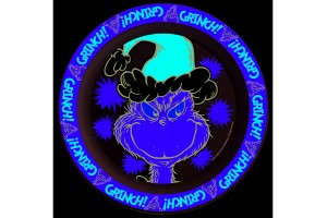 Műanyag Grincs lapostányér