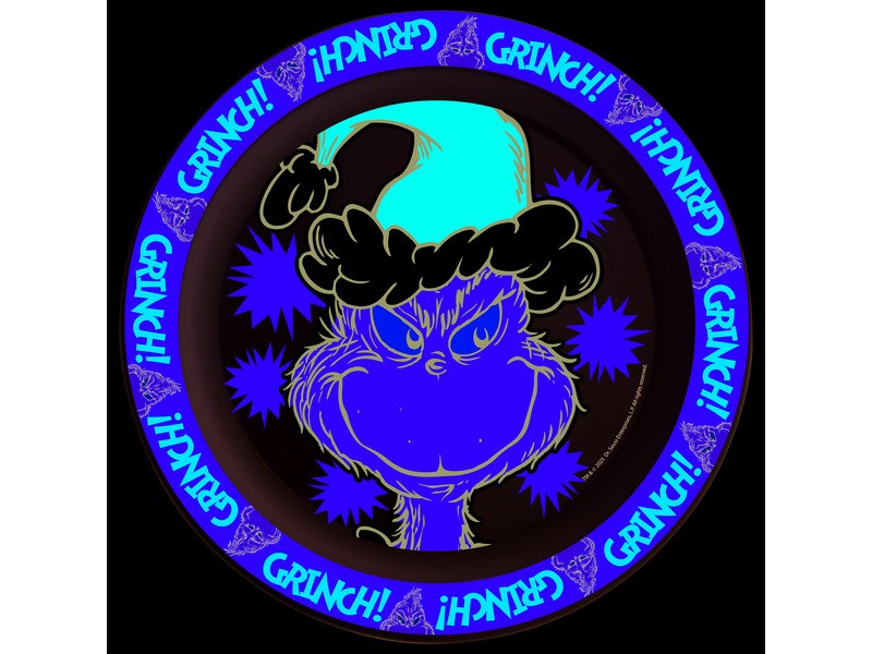 Műanyag Grincs lapostányér