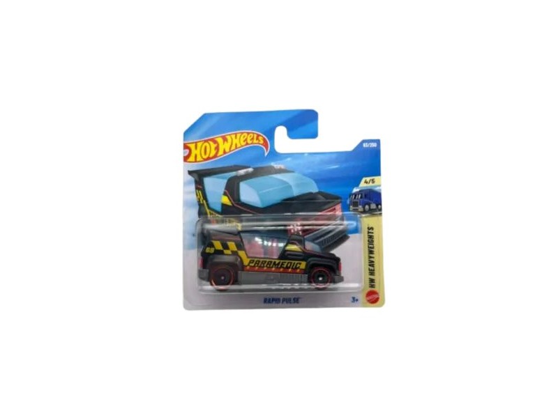 Hot Wheels Rapid Pulse mentőautó – sárga-fekete dizájn