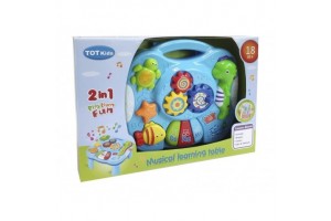 Fejlesztő zenélő világító asztal babáknak