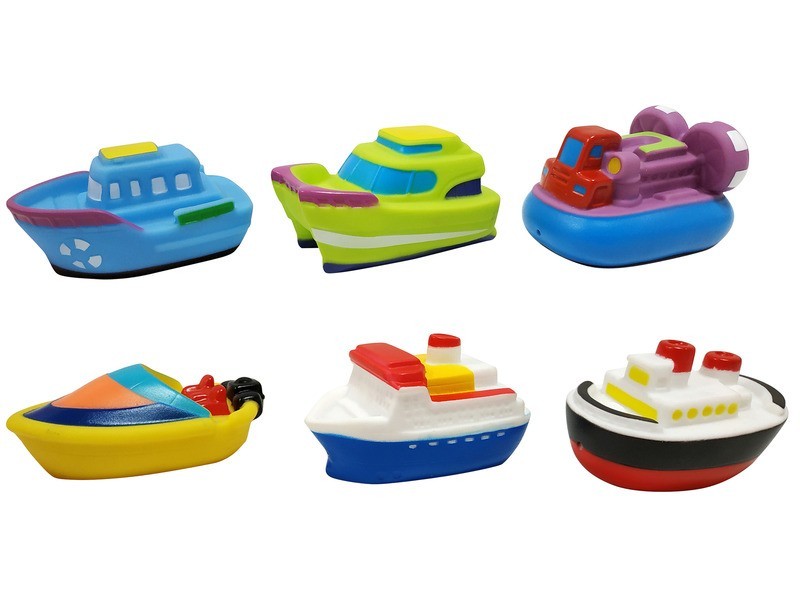 Műanyag hajók, 6 darabos készlet