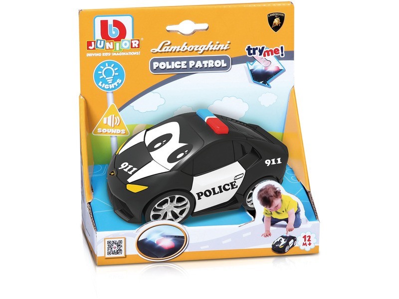 Bburago Jr. Lamborghini rendőrautó – szirénás, világítós