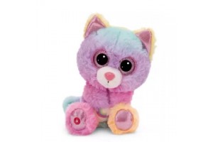 NICI Miss Mellie cica plüss 15 cm - színes, csillogó szemek