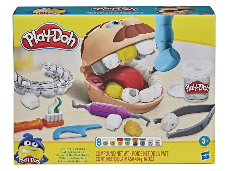 Play-Doh Dr. Drill & Fill fogászati gyurma szett