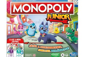 Monopoly Junior 2 az 1-ben játéktábla és kiegészítők