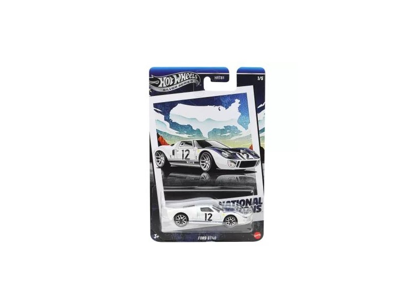 Hot Wheels Vintage Ford GT40, 1:64 kisautó