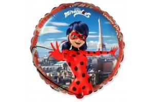 Miraculous katicabogár fólia lufi, 45 cm
