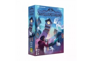 Szellemtorony társasjáték - doboz és játékelemek