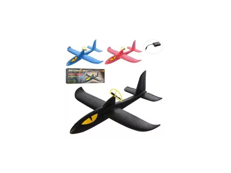 Tölthető propelleres repülőgép – piros/kék/fekete