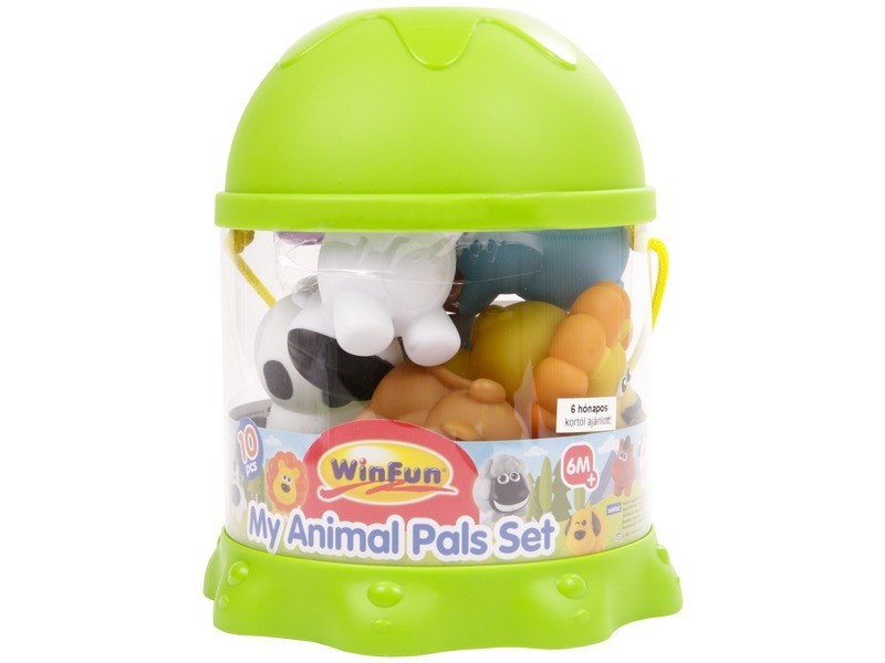 Műanyag fürdőállatok – 10 darabos bébijáték