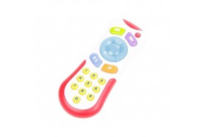 Távirányító alakú zenélő és világító rágóka