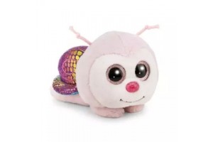 Nici Snilli plüss csiga 13 cm - rózsaszín, csillogó ház