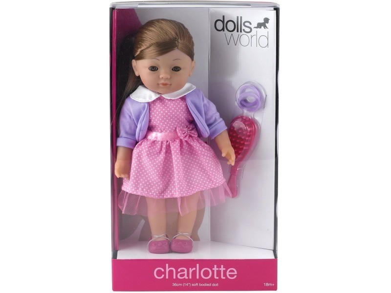 Charlotte fésülhető puha baba, 36 cm