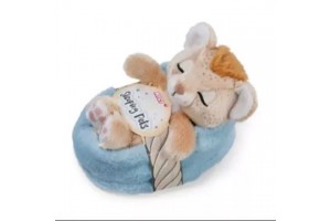 Nici alvó oroszlán plüss 12 cm - kosárban