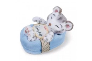 NICI alvó hópárduc plüss 12 cm kosárban