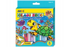 Glass Deco üvegfesték készlet, 6 darabos