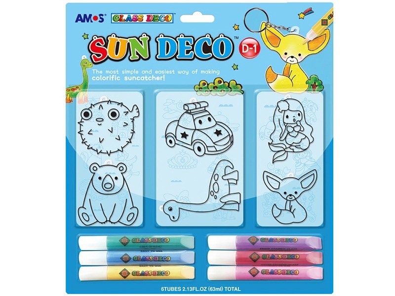 Üvegfesték kulcstartó és dísz készlet