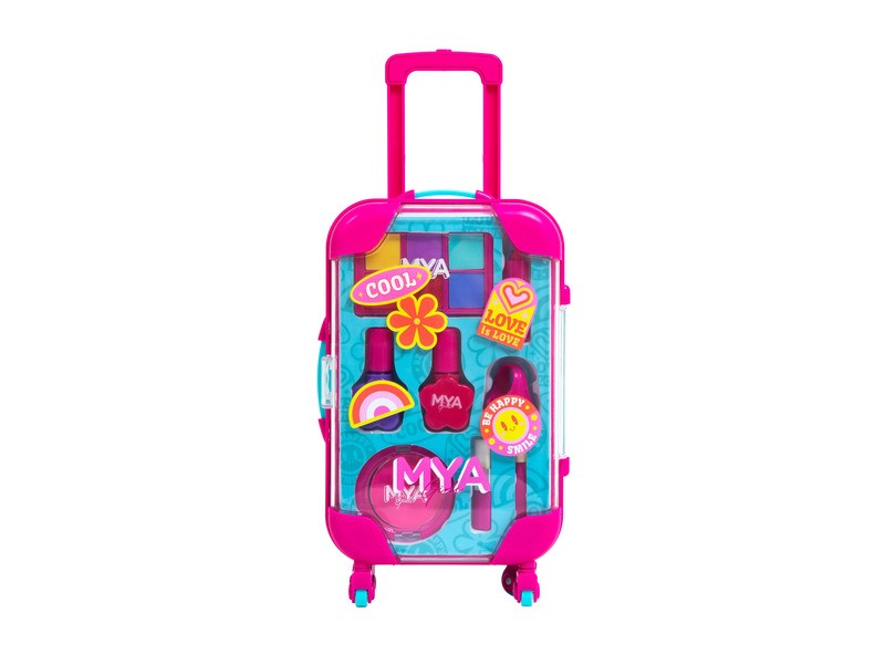 MYA gurulós mini bőrönd kezdő smink szett