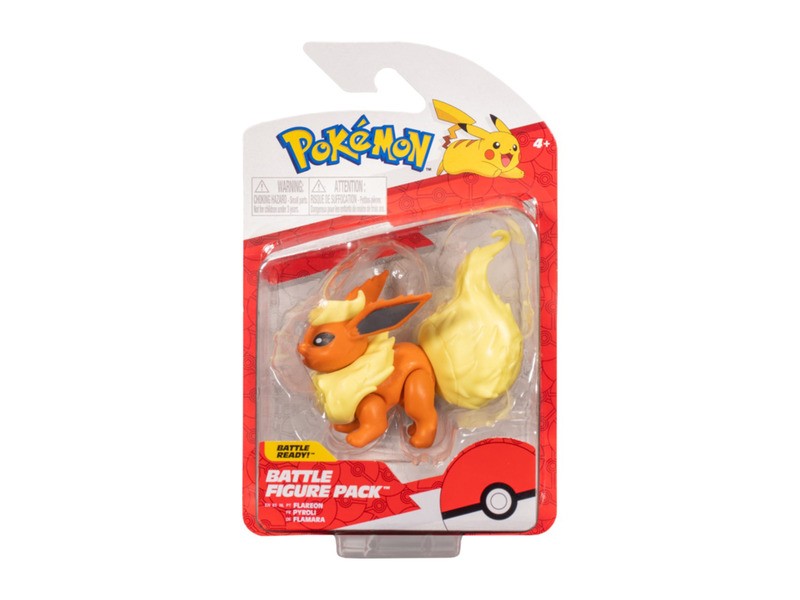 Flareon Pokémon figura, 5 cm