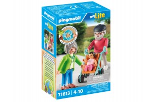 Playmobil nagyszülők és kisbaba figura szett