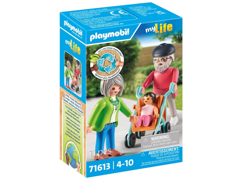 Playmobil nagyszülők és kisbaba figura szett