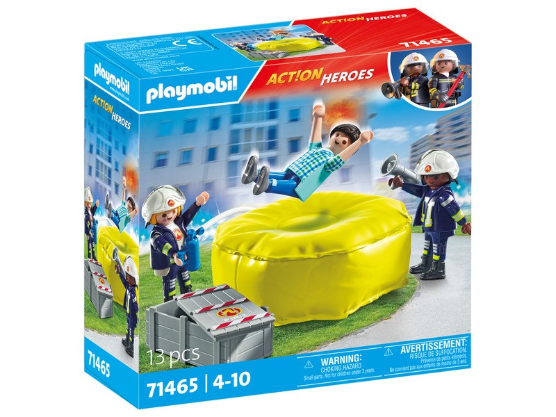 Playmobil Tűzoltók légpárnával - készlet