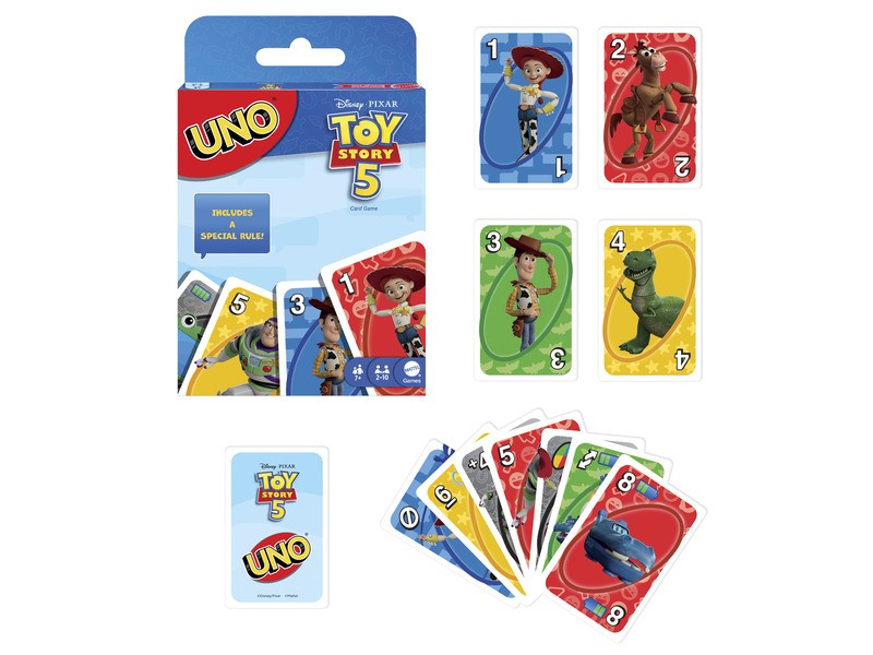 UNO Toy Story 5 - kártyajáték doboz