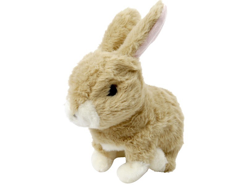 Ugri nyuszi 20 cm - barna ugráló plüss