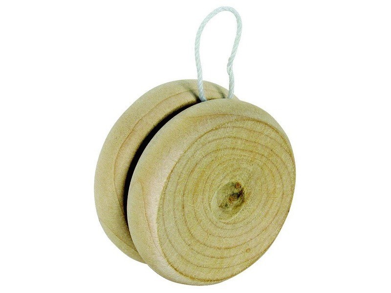 Fa jojó – natúr fából, erős zsinórral