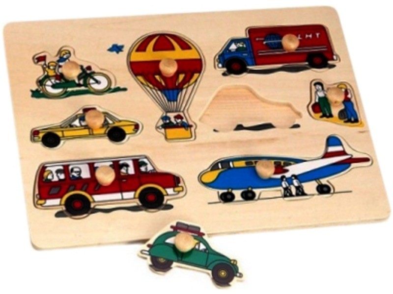 Fa 9 darabos jármű puzzle – HJ98043