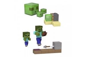 Minecraft akciófigura - pixeles szörnyek és kiegészítők