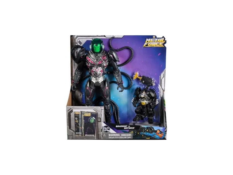 DC Comics Brainiac és Metal Force Batman figura készlet